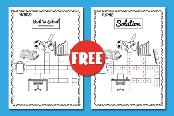 Back to School Crossword Puzzle Book: A Fun and Educational Resource for All Ages