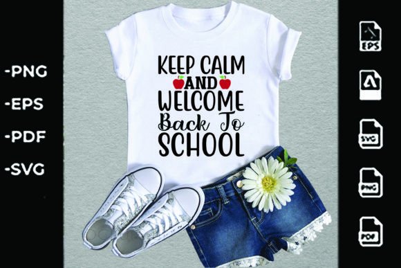 Back to School Svg Design, Keep Calm