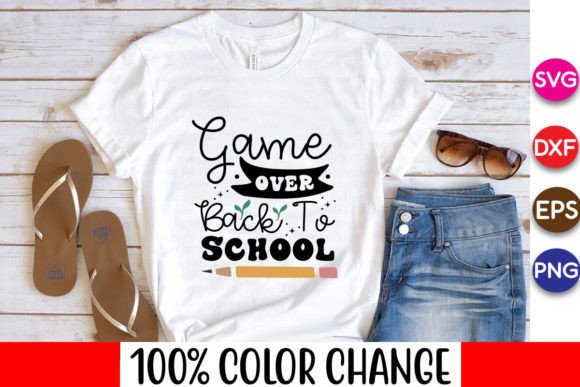 Game Over Back to School Free SVG Design: A Versatile Resource for Creative Projects