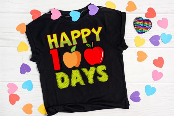 Happy 100 Days SVG Design Back to School