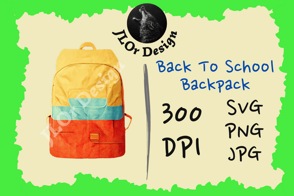 Orange Yellow Backpack – Back to School: A Vibrant Design for Modern Creativity