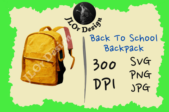 Yellow Backpack – Back to School: A Versatile Design for Every Need