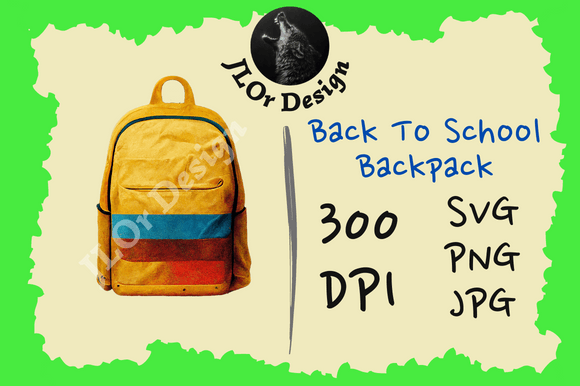Yellow Rainbow Backpack – Back to School